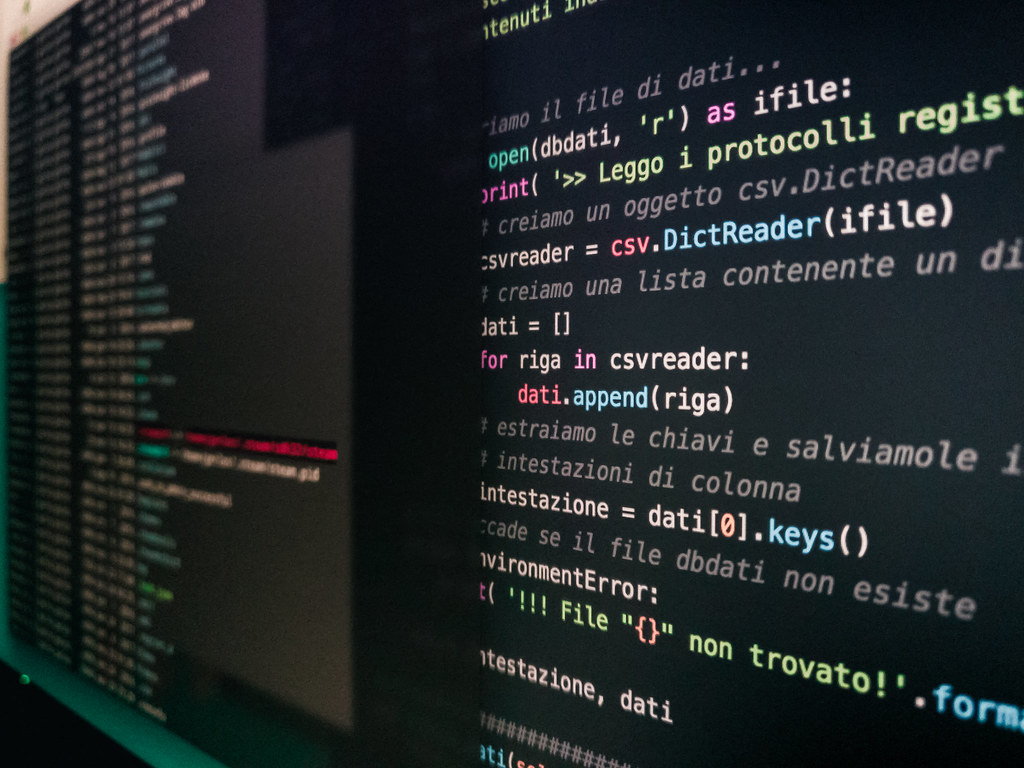 Pantalla con código Python en un entorno de desarrollo